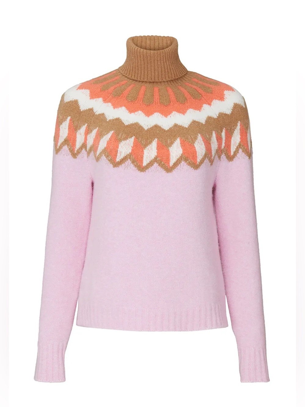 J.Crew Super Soft Fair Isle Wool Alpaca Blend Turtleneck Size Small